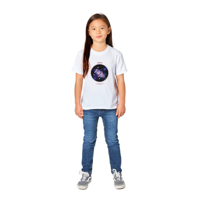 Camiseta Junior Unisex Estampado de Gato "Necesito Mi Espacio" Michilandia