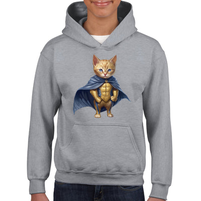 Sudadera con capucha júnior estampado de gato "Fluffy Sentry" Gelato