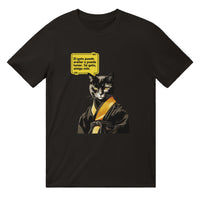 Camiseta unisex estampado de gato "Bruce Michi Lee"