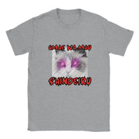 Camiseta unisex estampado de gato "Sentencia Felina" Sports Grey