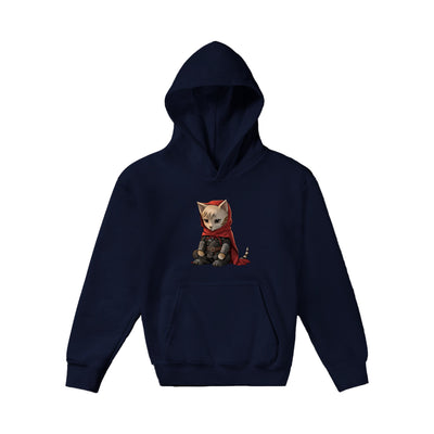 Sudadera con capucha júnior estampado de gato "Edward Meowric" Michilandia | La tienda online de los amantes de gatos