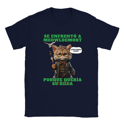 Camiseta unisex estampado de gato "Guardián del Sillón" Michilandia | La tienda online de los amantes de gatos