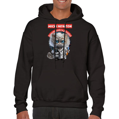 Sudadera con capucha unisex estampado de gato 