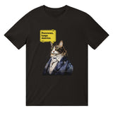 Camiseta unisex estampado de gato "René Michi Descartes" Michilandia | La tienda online de los amantes de gatos