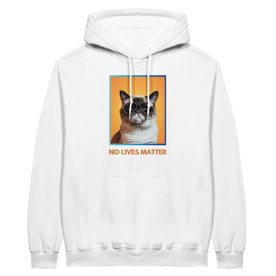 Sudadera con Capucha Unisex Estampado de Gato "Gruñón Sarcástico" Michilandia