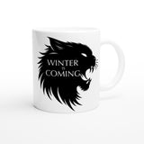 Taza Blanca con Impresión de Gato "Nieve y Garra" Michilandia | La tienda online de los fans de gatos