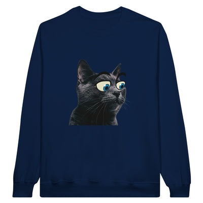 Sudadera Unisex Estampado de Gato "Ojos Divertidos" Michilandia