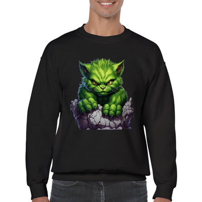 Sudadera unisex estampado de gato 