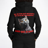 Sudadera deportiva con capucha unisex estampado de gato "Sorpresa Burocrática" Subliminator
