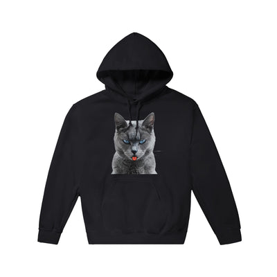 Sudadera con Capucha Unisex Estampado de Gato "Burla Felina" Michilandia