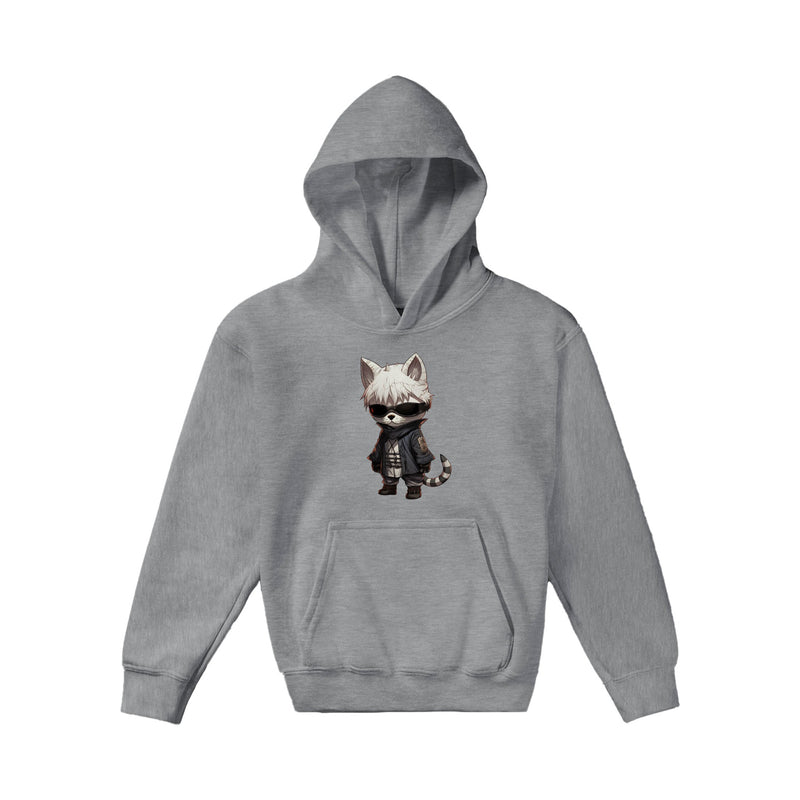 Sudadera con capucha júnior estampado de gato "Gatoru Meowjo" Michilandia | La tienda online de los amantes de gatos