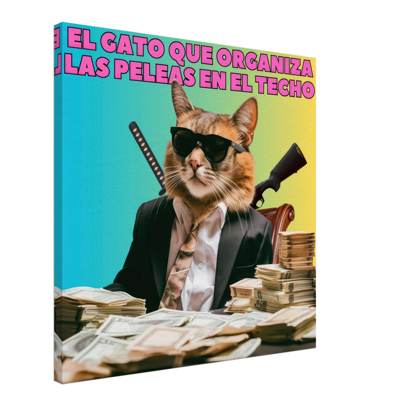 Lienzo de gato "Don Miau" Michilandia | La tienda online de los fans de gatos