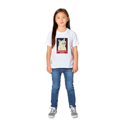 Camiseta Junior Unisex Estampado de Gato "Miau de Votante" Michilandia