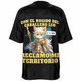 Camiseta de fútbol unisex estampado de gato "Caballero del Sofá" Subliminator