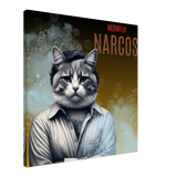 Lienzo de gato "Narcogato" Michilandia | La tienda online de los fans de gatos