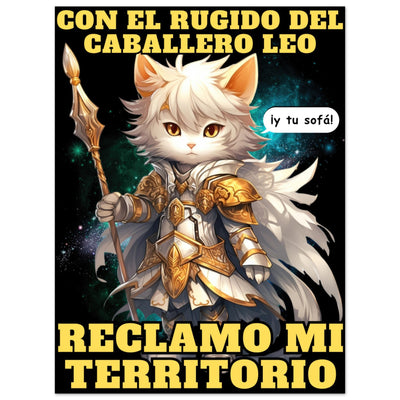 Panel de aluminio impresión de gato "Caballero del Sofá" Michilandia | La tienda online de los amantes de gatos