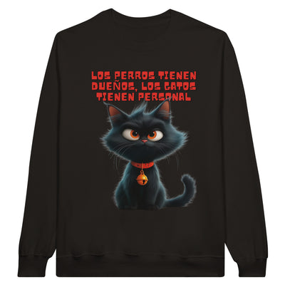 Sudadera Unisex Estampado de Gato 