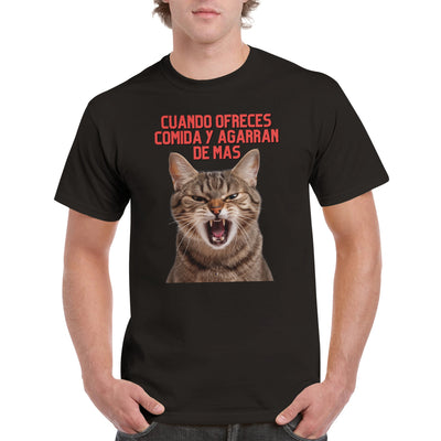 Camiseta Unisex Estampado de Gato 