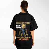Camiseta de fútbol unisex estampado de gato "Modo Wolverine" Subliminator