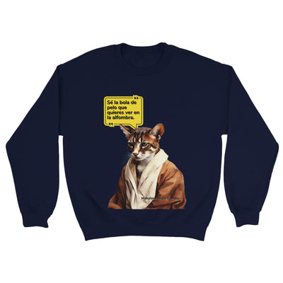 Sudadera unisex estampado de gato "Mahatma Michi Gandhi" Michilandia | La tienda online de los amantes de gatos