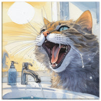 Lienzo de gato "Splash Felino"