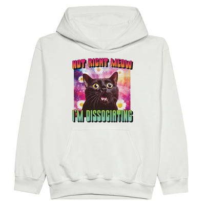 Sudadera con capucha júnior estampado de gato 