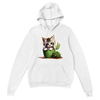 Sudadera con capucha unisex estampado de gato "Cactus comestible" Gelato