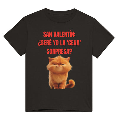 Camiseta Unisex Estampado de Gato "Cena Sorpresa Miau" Michilandia | La tienda online de los fans de gatos