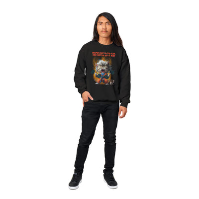 Sudadera Unisex Estampado de Gato "Fuerza Felina Saiyajin" Michilandia | La tienda online de los fans de gatos