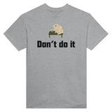 Camiseta Unisex Estampado de Gato "Don't do it" Michilandia | La tienda online de los fans de gatos