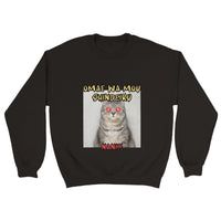 Sudadera unisex estampado de gato 