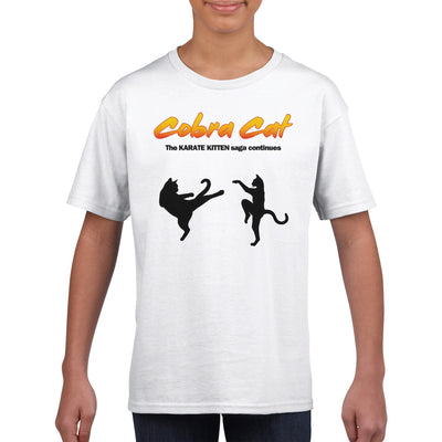 Camiseta Junior Unisex Estampado de Gato 