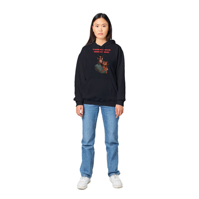 Sudadera con Capucha Unisex Estampado de Gato "Cómplice Felino" Michilandia