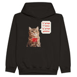 Sudadera con capucha júnior estampado de gato "Gelatina" Michilandia