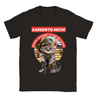 Camiseta unisex estampado de gato 