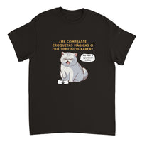 Camiseta Unisex Estampado de Gato "Croquetas Mágicas" Michilandia | La tienda online de los fans de gatos