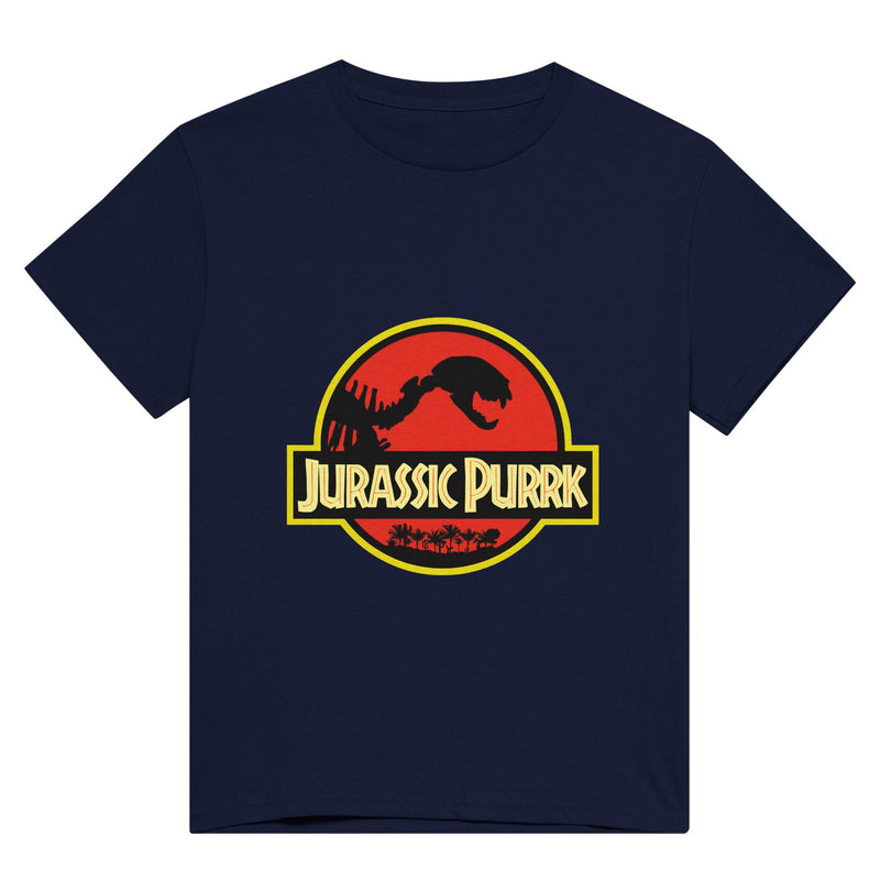 Camiseta Unisex Estampado de Gato "Jurassic Purrk" Michilandia | La tienda online de los fans de gatos