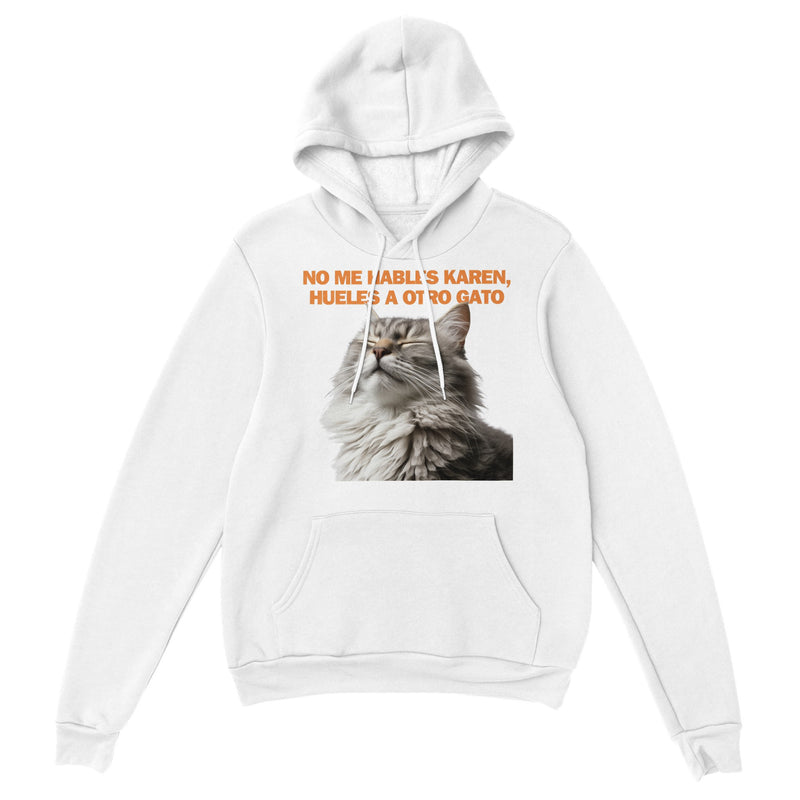 Sudadera con Capucha Unisex Estampado de Gato "Indignación Felina" Michilandia | La tienda online de los fans de gatos