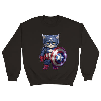 Sudadera unisex estampado de gato 