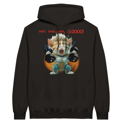 Sudadera con Capucha Unisex Estampado de Gato 