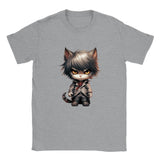 Camiseta unisex estampado de gato "Light Catgami" Michilandia | La tienda online de los amantes de gatos