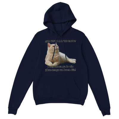 Sudadera con Capucha Unisex Estampado de Gato "Gato del Día" Michilandia | La tienda online de los fans de gatos