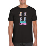 Camiseta unisex estampado de gato "Michi Lover" Gelato