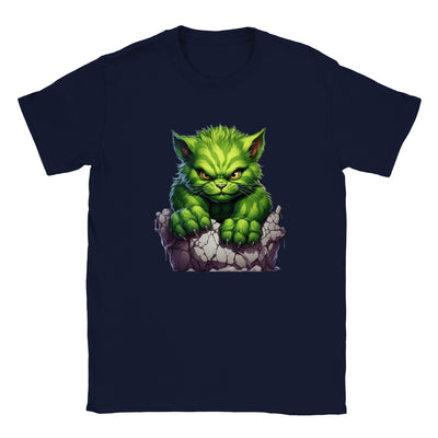 Camiseta júnior unisex estampado de gato "Gigante Esmeralda" Gelato