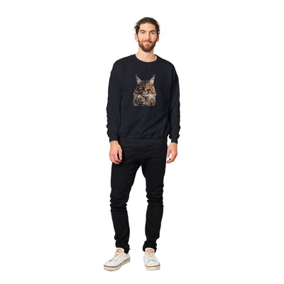 Sudadera Unisex Estampado de Gato "Sonrisa de Maine Coon" Michilandia