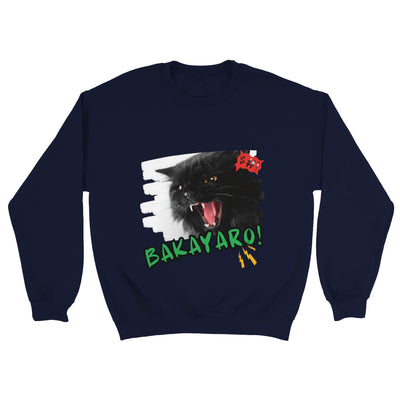 Sudadera unisex estampado de gato "Bakayaro!" Michilandia | La tienda online de los amantes de gatos