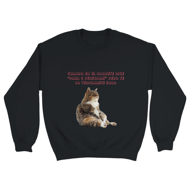 Sudadera Unisex Estampado de Gato "Miau de Culpa" Michilandia | La tienda online de los fans de gatos