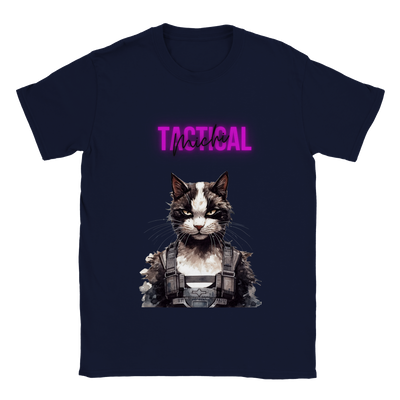 Camiseta unisex estampado de gato "Tactical michi" Gelato