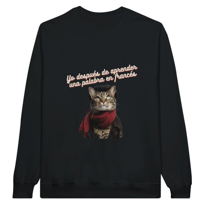 Sudadera Unisex Estampado de Gato 