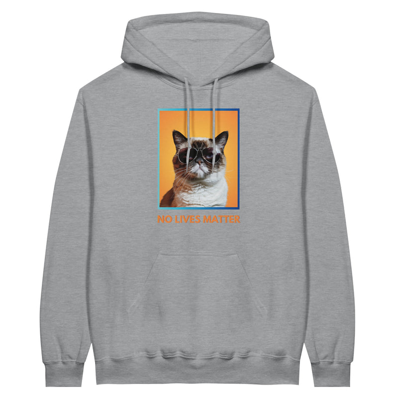 Sudadera con Capucha Unisex Estampado de Gato "Gruñón Sarcástico" Michilandia